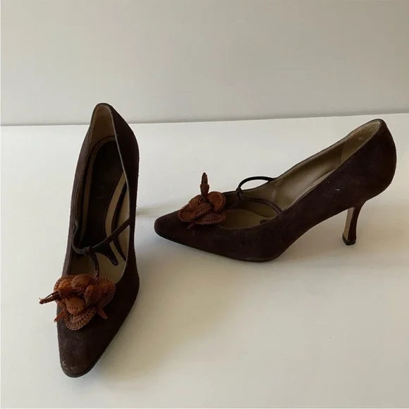 MARNI suede t strap pumps - Picture 3 of 6